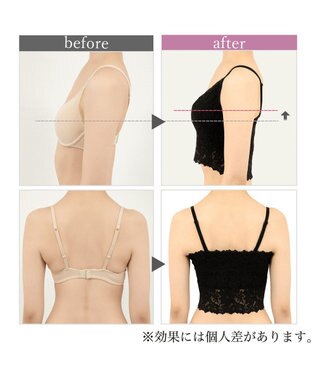 BRADELIS New York 【BRADELIS Me / ノンワイヤー・バストアップ】Perfumyレーシィブラ24S1 ブラック