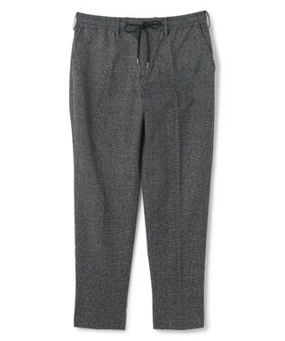 JOSEPH HOMME 新型・新柄【洗える/ストレッチ/シワになりにくい/セットアップ対応可】クールドッツストレッチ ドロスト付テーパードパンツ / PEGG CONVERTIBLE グレー系3