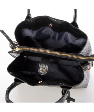 UNBILLION ペルケ perche / WEB直営限定・牛革ユーティリティ・2wayトートバッグS クロコブラック