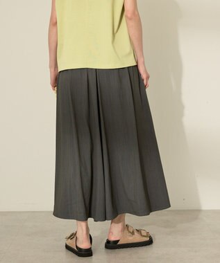 AMERICAN HOLIC (選べる丈２サイズ)接触冷感ギャザースカーチョ【WEB限定カラー有り】 Charcoal Gray