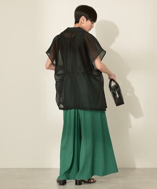 AMERICAN HOLIC (選べる丈２サイズ)接触冷感ギャザースカーチョ【WEB限定カラー有り】 Green