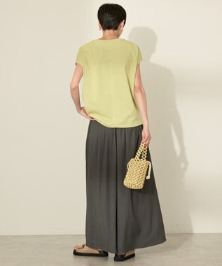 AMERICAN HOLIC (選べる丈２サイズ)接触冷感ギャザースカーチョ【WEB限定カラー有り】 Charcoal Gray