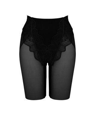 BRADELIS New York 【BRADELIS New York】メッシュシェイプガードル 1枚履き可能 補整 ガードルショーツ 太もも細見え ヒップアップ ブラック