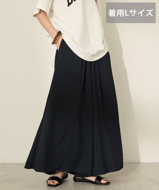 AMERICAN HOLIC (選べる丈２サイズ)接触冷感ギャザースカーチョ【WEB限定カラー有り】 Navy