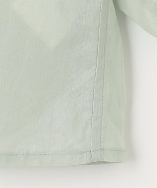 NAVE 【Nave 　洗える】シアークロップド シャツ ライトグリーン系