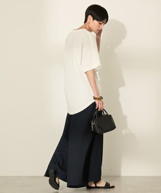 AMERICAN HOLIC (選べる丈２サイズ)接触冷感ギャザースカーチョ【WEB限定カラー有り】 Navy