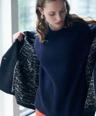 ICB L 【30th ANNIVERSARY】ルレックスフォックスアルパカ プルオーバーニット ネイビー