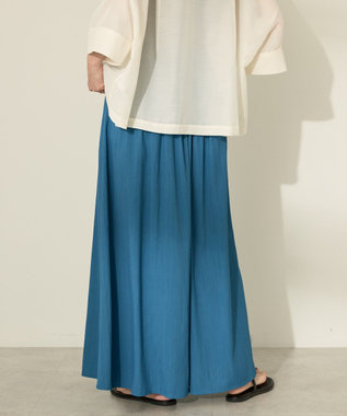 AMERICAN HOLIC (選べる丈２サイズ)接触冷感ギャザースカーチョ【WEB限定カラー有り】 Blue