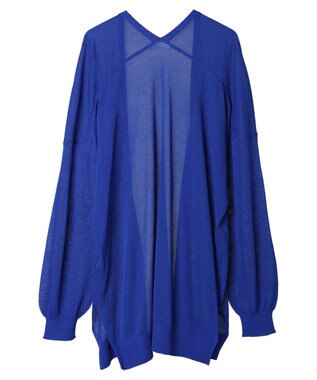 Green Parks 推しニット　ゆったりミドル丈カーディガン Blue