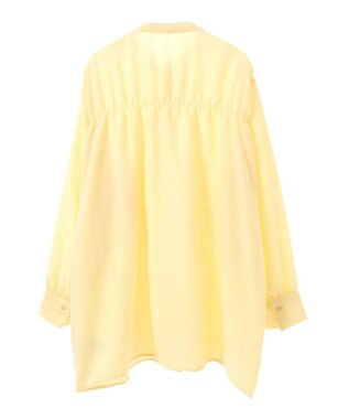 Green Parks シャーリングシャツチュニック Light Yellow