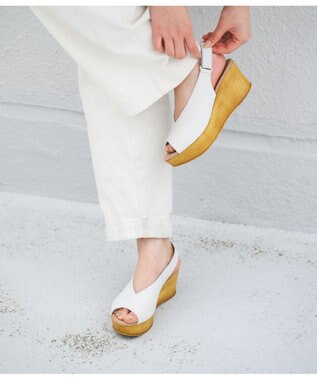 BONTRE 【BONTRE/ボントレ】ウッド調ウェッジサンダル/90502-RS