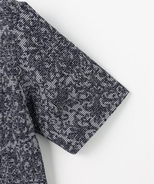 JOSEPH ABBOUD 【UV加工/エコ撥水/軽量】ライトウェーブライトボタニカルプリントシャツ ネイビー系6
