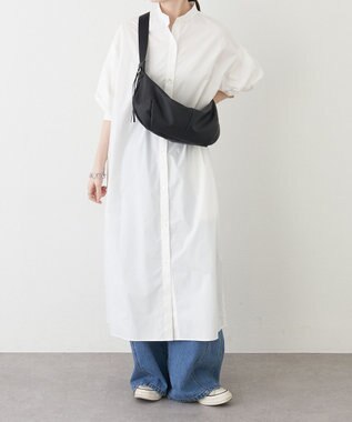 russet ソフトレザーバナナボディバッグ(CE-1695) Black