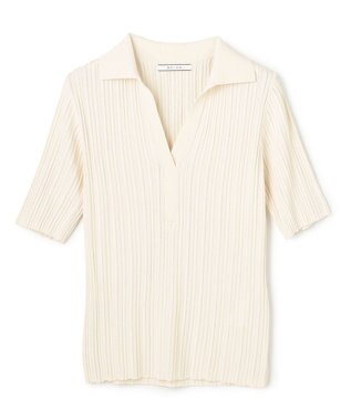 BEIGE， LABRADO / ランダムリブ スキッパーニット Ecru