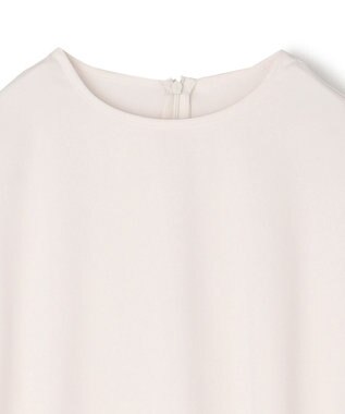 UNFILO ドレープサテンブラウス エクリュ