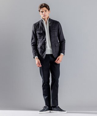 JOSEPH HOMME 【WEB限定】ヴィスコースリンクス　ハーフジップニット ホワイト系