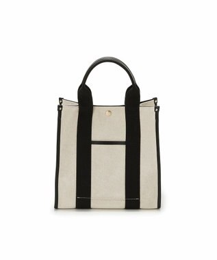 TOPKAPI 【Breath TOPKAPI】THE CANVAS ザ キャンバス スクエア ミニ トートバッグ ブラック