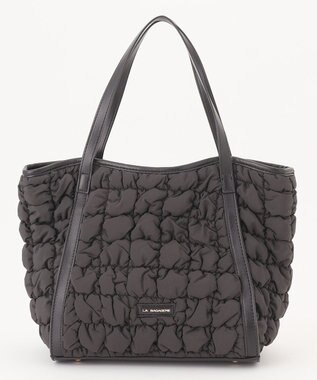 LA BAGAGERIE ポップコーンキルト2WAYトート Mサイズ ブラック