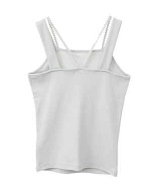 earth music&ecology ホルターレースキャミソール Light Gray