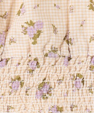 ANY KIDS キャミソール ドッキング Ｔシャツ ホワイト×ギンガムチェック