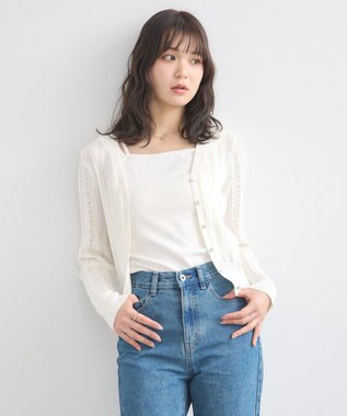 earth music&ecology ホルターレースキャミソール Ivory