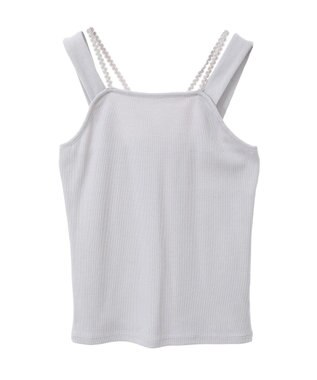 earth music&ecology ホルターレースキャミソール Light Gray