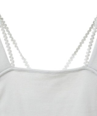 earth music&ecology ホルターレースキャミソール Light Gray