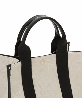 TOPKAPI 【Breath TOPKAPI】THE CANVAS ザ キャンバス スクエア ミニ トートバッグ ブラック