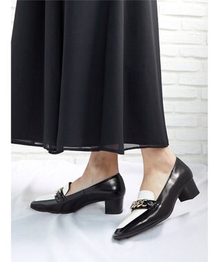 ASICS WALKING ランウォーク レディース 4.0cm ヒール 2E ブラック系