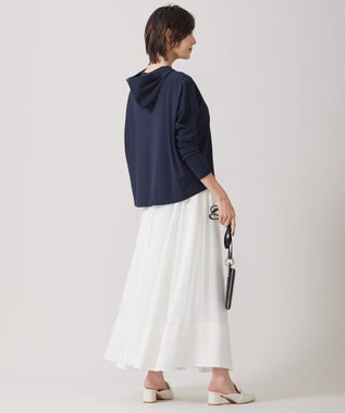 ICB 【洗える】レーヨンシルクローン フレアスカート オフホワイト系