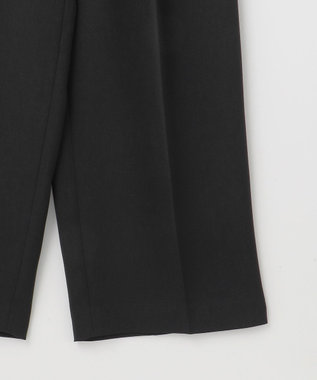 23区 L 【撥水加工/UVカット】キューティクルストレッチツイル ワイドパンツ ブラック系