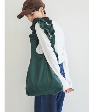 AMERICAN HOLIC コーデュロイフリルＢＡＧ Green