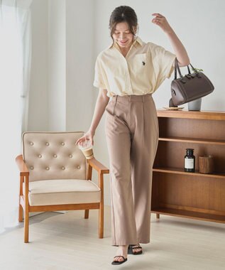 WEGO USPOLOハーフスリーブシャツ ホワイトアイボリー