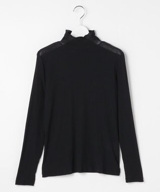 J.PRESS LADIES 【WEB限定】シアーストレッチフライス メローネック シアー カットソー 【WEB限定】ブラック系