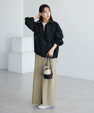 CRAFT STANDARD BOUTIQUE フロントタックロングスカート Light Khaki