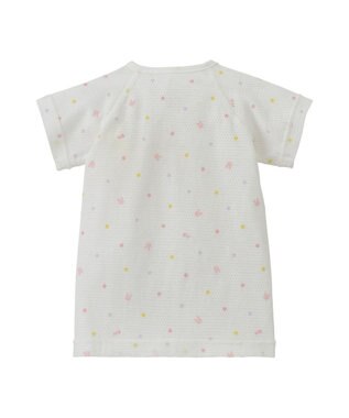 MIKI HOUSE HOT BISCUITS 【50-60cm】 メッシュ素材 総柄短肌着 ピンク