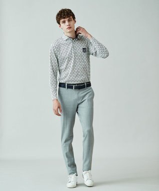 23区GOLF きれい見えの秋冬定番素材【MEN】【ストレッチ】ＴＲストレッチ ベーシックパンツ ライトグレー系