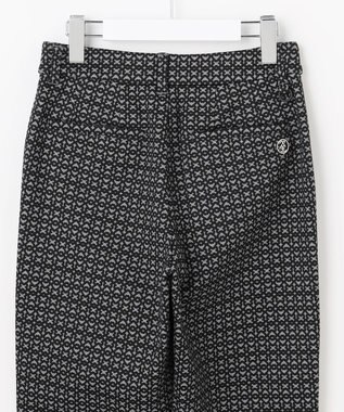 23区GOLF 【WOMEN】裏起毛ジャージーパンツ ストレッチ モノグラム 上品スタイル ブラック系5