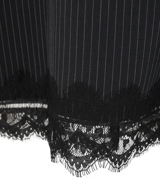 Green Parks ２ＷＡＹレース×ピンストライプキャミソールワンピース Dark Navy