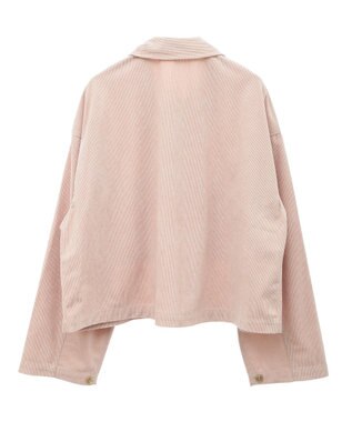 Green Parks ソフトコーデュロイショートシャツ Off White