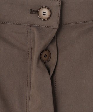 自由区 S 【カタログ掲載】ブラッシュドコットンサテンナロー スカート ダークブラウン