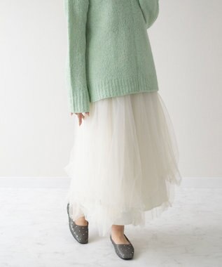 Bridget Birkin 【Bridget Birkin】ドットビジューグリッターフラットシューズ シルバー雑材