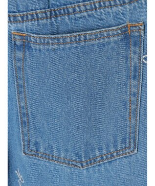 Green Parks ・Ｄｏｕｂｌｅ　Ｆｌａｇｓ　リボン刺繍ストレートデニム Light Indigo