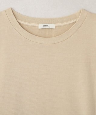 earth music&ecology ピグメントカンガルーポケットプルオーバー Beige