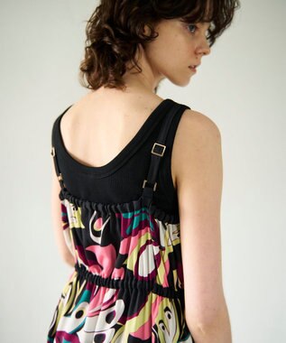 GRACE CONTINENTAL キカバードプリントワンピース ピンク