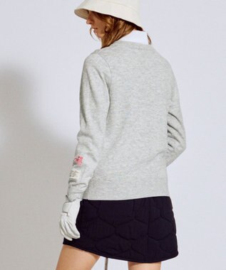PW CIRCULUS 【WOMEN】Spark cat クルーネックニット ゴルフウェア レディース グレー系