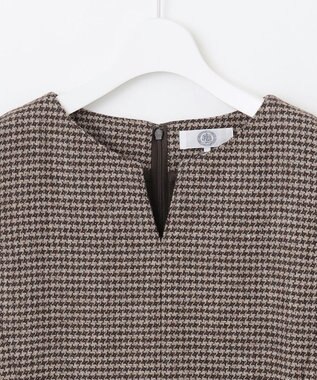 J.PRESS LADIES T/W 千鳥 ツイード ジャンパースカート ブラウン系3