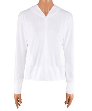 San-ai Resort（三愛水着楽園） 【SALE】【UPF50＋】【撥水加工】ラッシュパーカー　S・M・L　【Reir（レイール）】 ホワイト