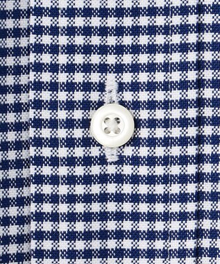 J.PRESS MEN 【PREMIUM PLEATS / 形態安定】ギンガムチェック 半袖シャツ / B.D. ネイビー系3
