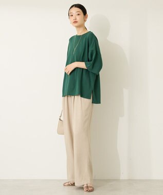 AMERICAN HOLIC 接触冷感バックオープンプルオーバー Green